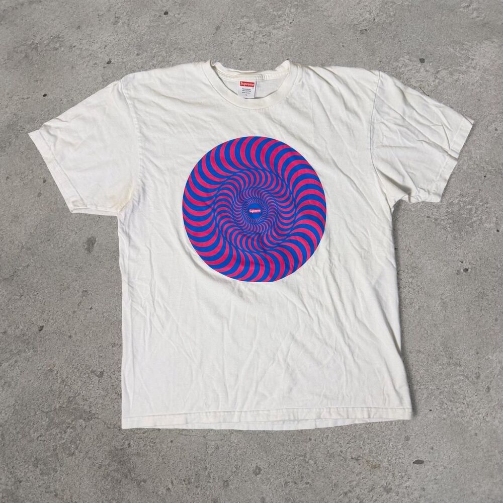 Supreme x Spitfire Hypnotic Swirl Pink and Blue Men’s Size Large